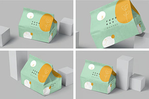 Paper Food Bag Mockups, a Packaging Mockup by megostudi0
