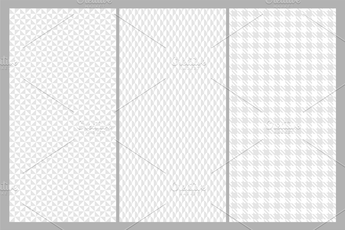 Gray set of seamless fabric patterns, a Pattern Graphic by ExpressShop (Photo 8 of 9)