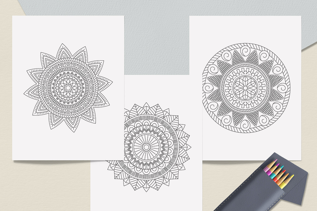 Ethnic Mandala Coloring Book, a Graphic by MISTstudioDesign (Photo 2 of 8)