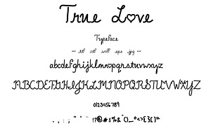 Font True Love Romantic Valentine