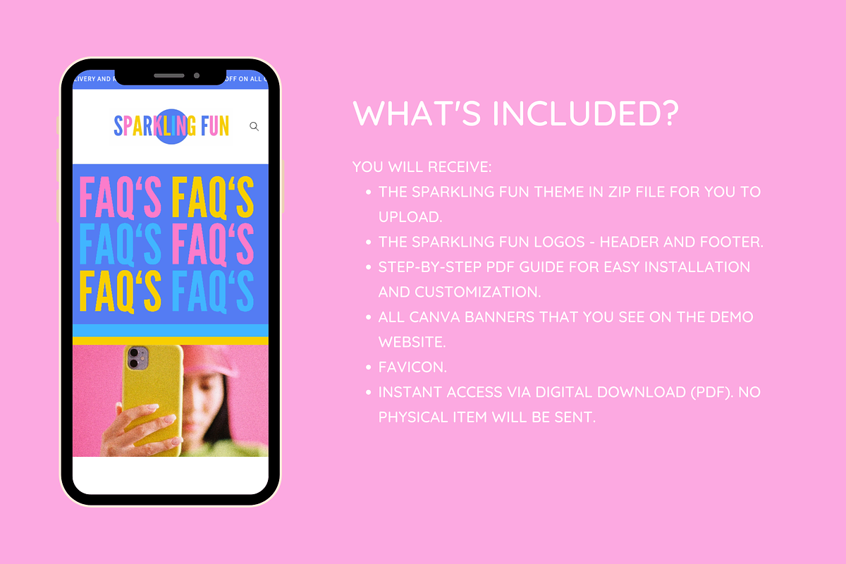 Fun and Colorful Shopify Theme, a Shopify Template by SunshineStudioBoutique (Photo 2 of 9)