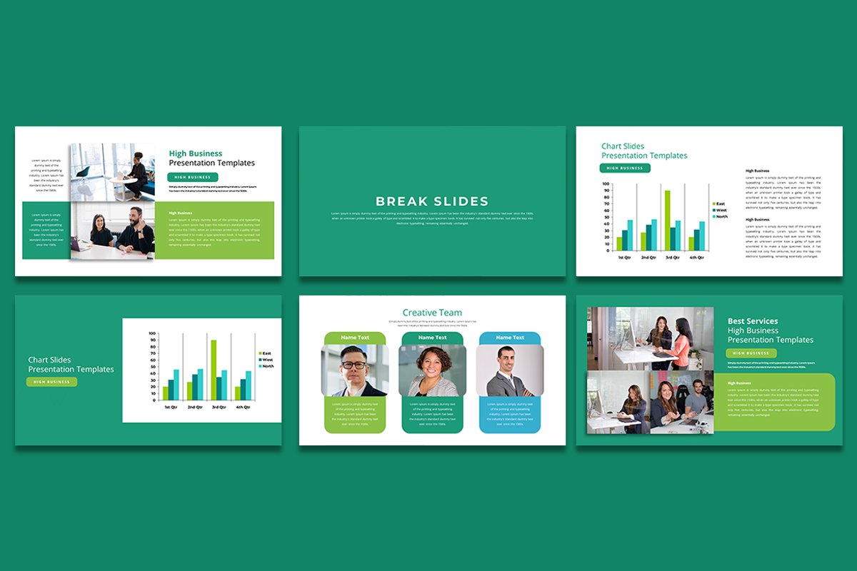 High Business - PowerPoint Template, a Presentation Template by artchiles_design (Photo 3 of 4)