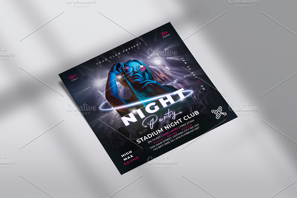 Nightclub Flyer, Night Party Flyer, a Flyer Template by Artphic (Photo 4 of 4)