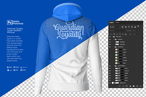 Hoodie Jacket Fullzipper Mockup