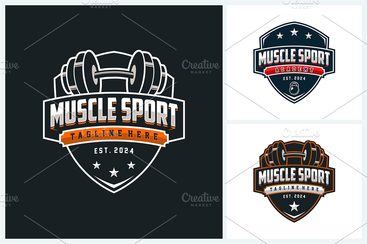Fitness logo sport design template, a Branding & Logo Template by jundio studio
