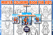 150 Winter Coloring Book for Kids, a Seasonal Illustration by Coco Bloom (Thumbnail 1 of 6)