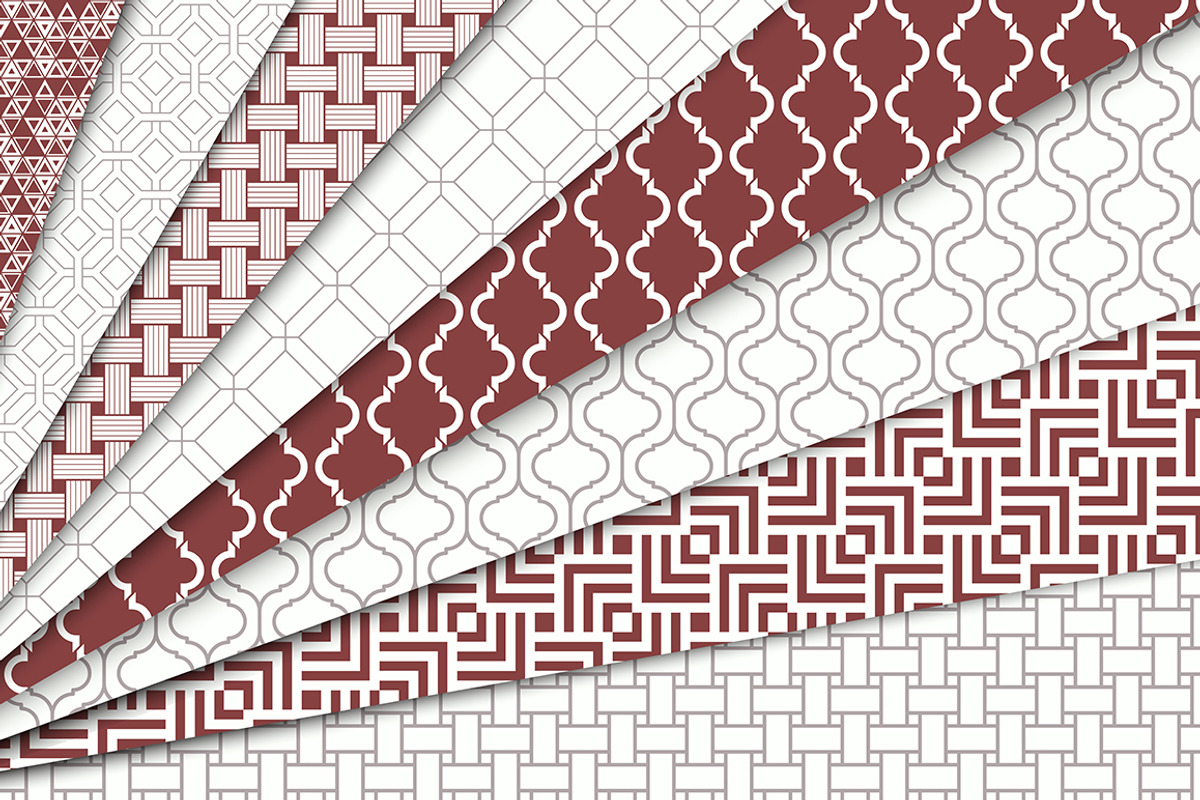 Geometric Seamless Patterns Set 1