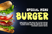 Burger Spooky - Food Font, a Handwritten Font by QR Design Studio (Thumbnail 2 of 9)