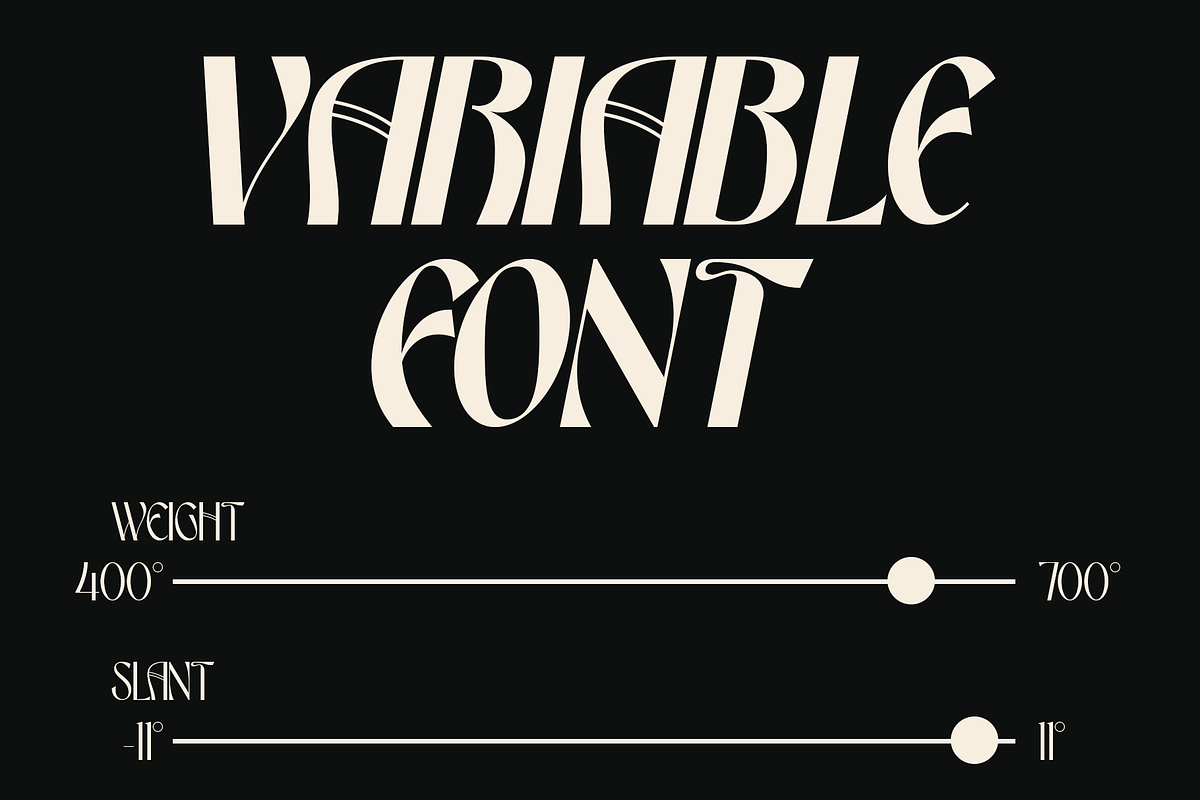 Kesto - Variable Nouveau Font Family, a Sans Serif Font by Valentino Vergan (Photo 7 of 10)