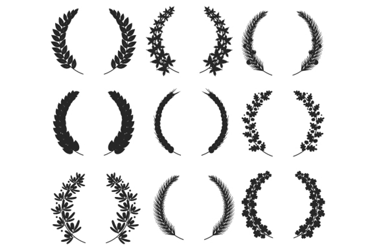 wreaths isolated, an Icon by marktven