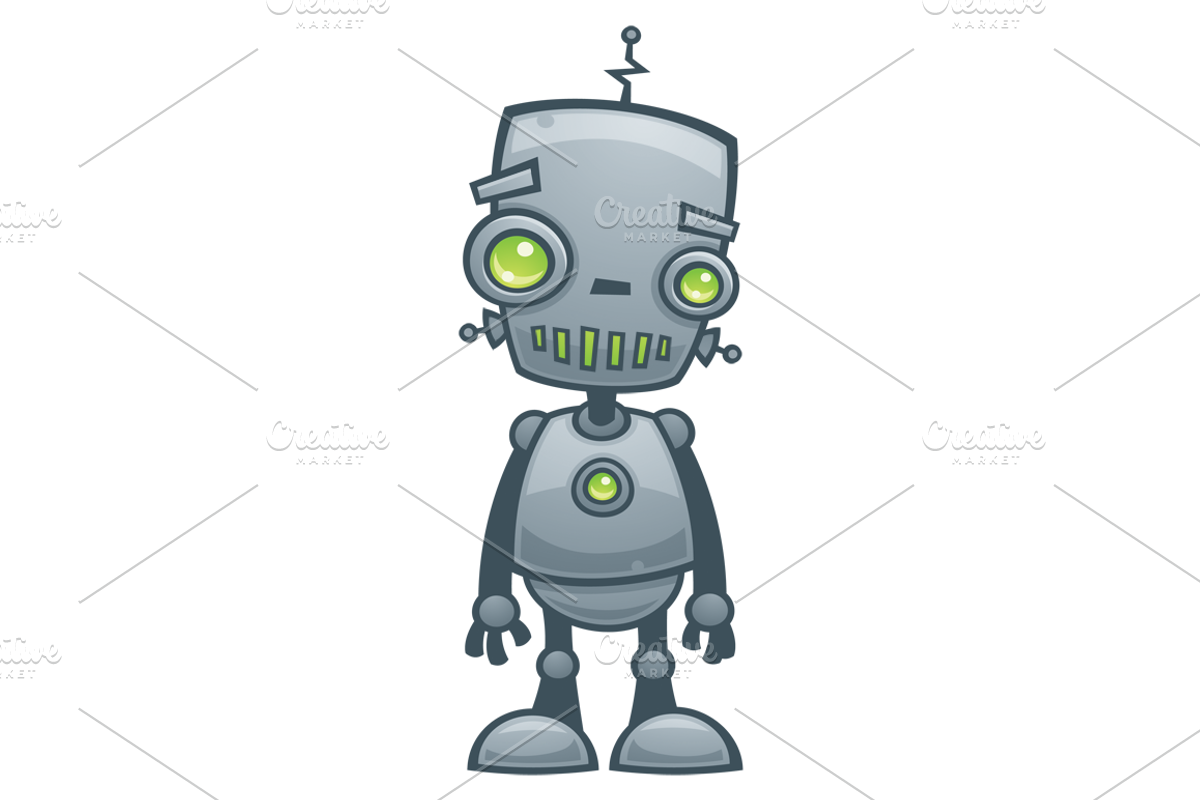 Happy Robot, an Illustration by Schwegel Illustration