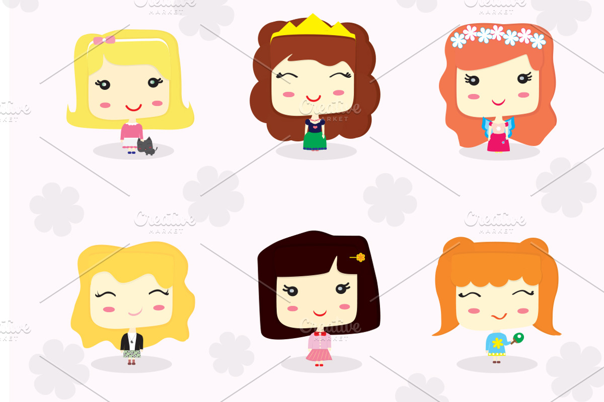 Little Girls Characters, an Illustration by lavinialorena (Photo 1 of 5)