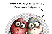 Funny Easter Eggs Clipart Whimsical, an Illustration by one-touch (Thumbnail 8 of 18)