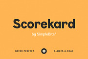 Scorekard — An imperfect sans, a Sans Serif Font by SimpleBits® (Thumbnail 1 of 7)