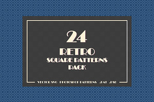 Retro Square Patterns Pack, a Pattern Graphic by Mark Borbely