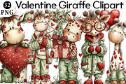 Valentine Giraffe Clipart, an Illustration by Daily.Designs (Thumbnail 1 of 7)