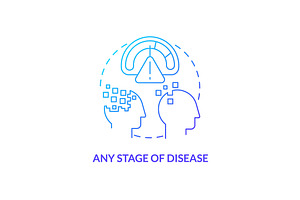 Any Stage Of Disease Concept Icon