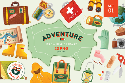 Adventure Vol.1 Go Travel, a Decorative Illustration by ChubbyWobby