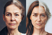 86 Split faces, a Beauty & Fashion Photo by Handmadefont (Thumbnail 10 of 13)