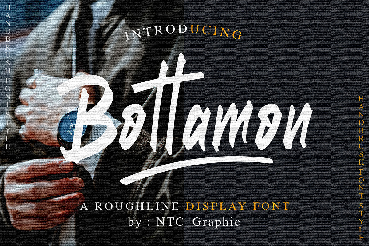 Bottamon, a Handwritten Font by NTC Graphic (Photo 1 of 12)