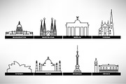 40 World Famous Vector Landmarks, an Outline Icon by Kursat Unsal (Thumbnail 3 of 6)