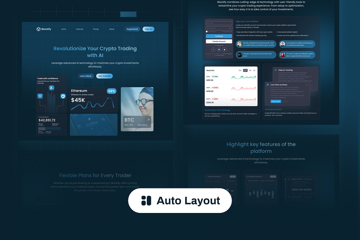 AI Crypto Investing Landing Page preview 4