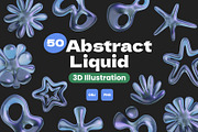 3D Abstract Liquid, an Object 3D Model by Rakata Studio (Thumbnail 1 of 3)
