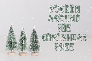 Under The Tree, Christmas Font