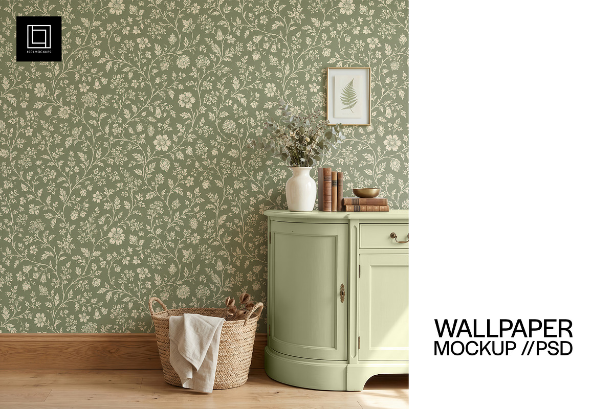 Farmhouse Wallpaper Mockup PSD, a Household Mockup by 1001 mockups (Photo 1 of 10)