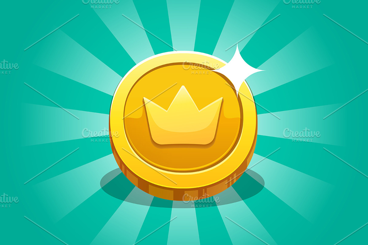 Cartoon treasure for game interface, a Finance Illustration by Nikelser (Photo 2 of 4)