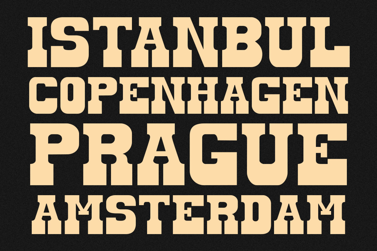 GF Western - Bold Slab Serif Font, a Slab Serif Font by GroovyFontCo (Photo 6 of 10)