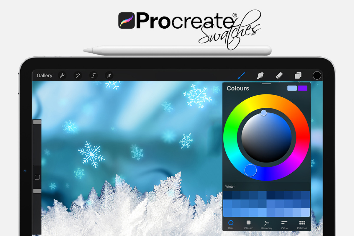 Winter Swatches for Procreate, a Palette Add-On by FaeryDesign (Photo 2 of 3)