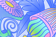 Cosmic Flora seamless pattern, a Pattern Graphic by Designnina Shop (Thumbnail 3 of 11)