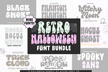 RETRO HALLOWEEN FONT BUNDLE V1