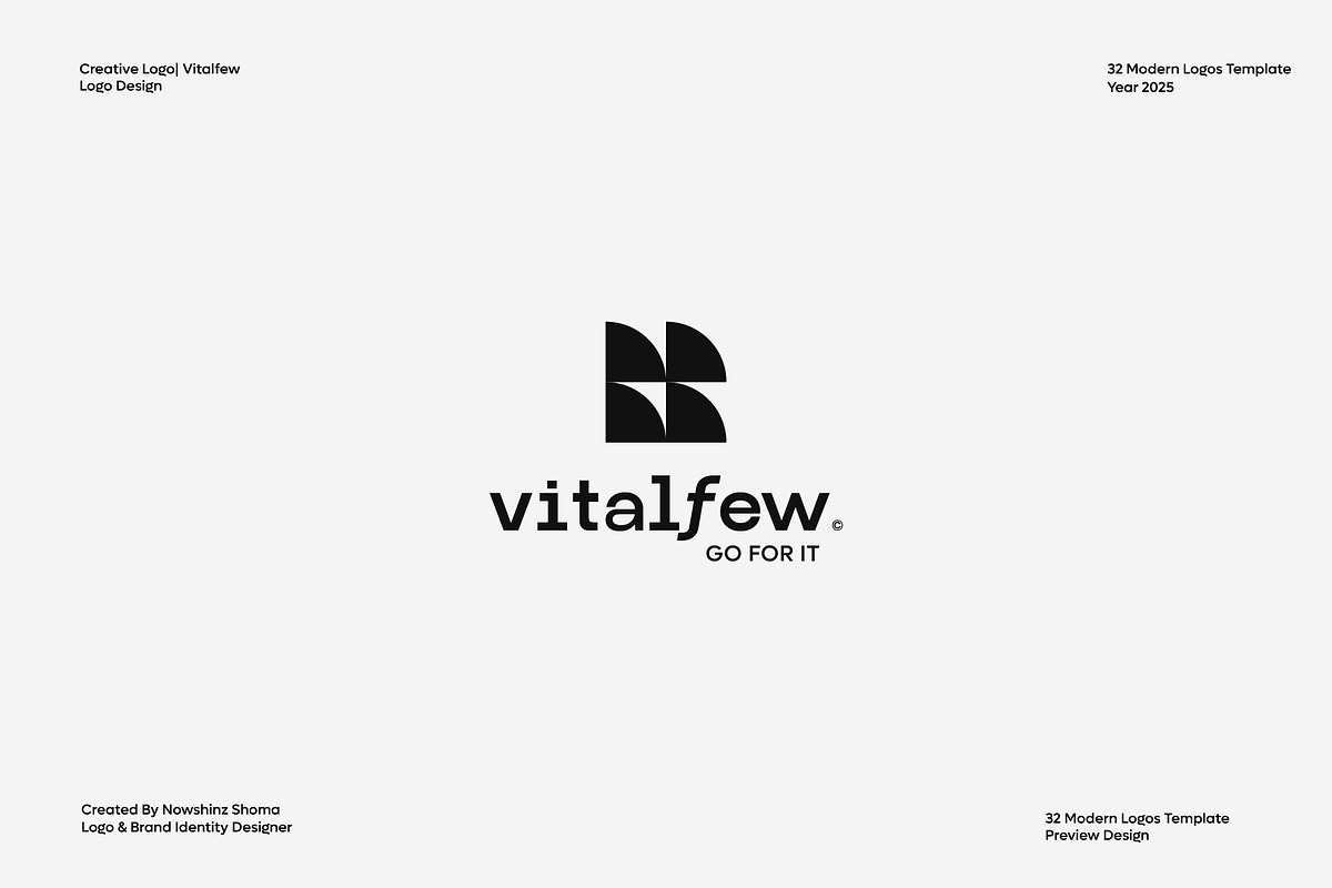 32 Modern Logo Template, a Branding & Logo Template by Nowshinz Shoma (Photo 12 of 20)