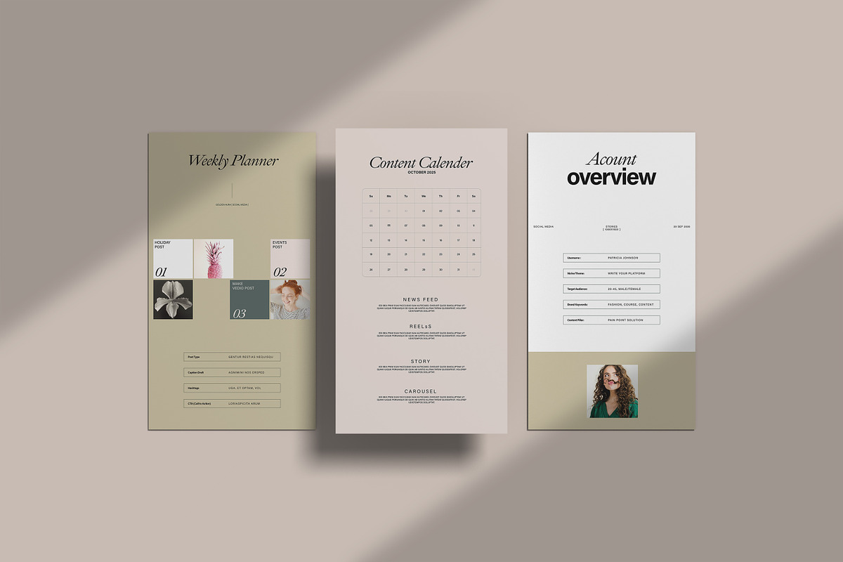 Social Media Planner Template preview 2