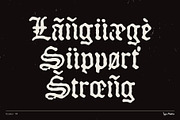 Doomer TM – Distressed Blackletter, a Blackletter Font by Type Mania (Thumbnail 8 of 10)