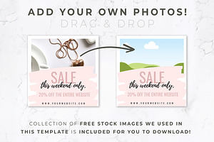 Instagram Posts For Canva Blush