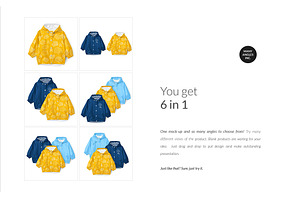 Baby Raincoat Mock-ups Set&Generator