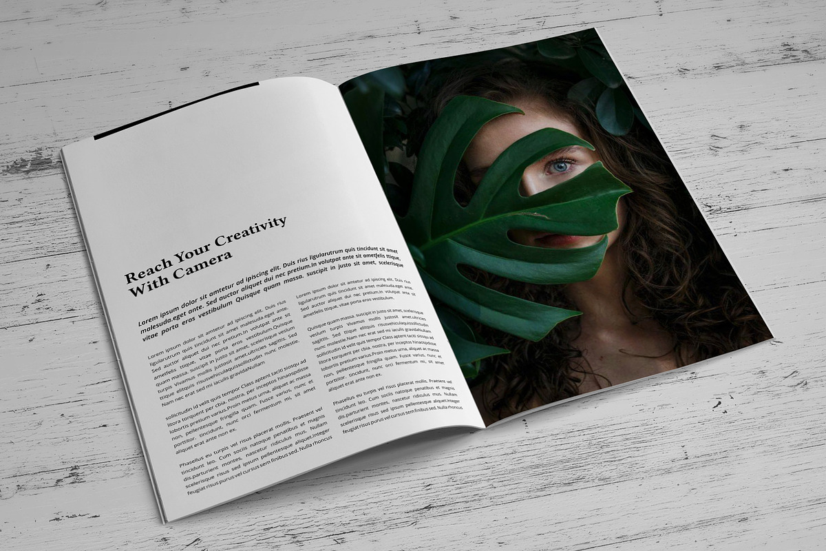 Magazine Indesign Template, a Magazine Template by SamiSimply7 (Photo 5 of 9)