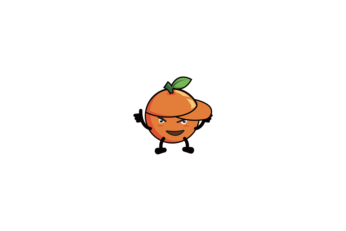 Minimalist Orange Mascot Logo, a Branding & Logo Template by Luxury Logos (Photo 3 of 4)
