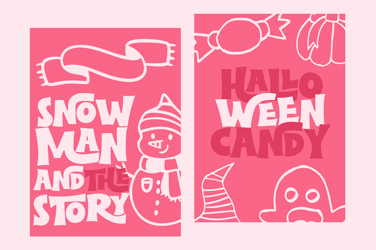 Witch Chunky All Caps Fun Thick Font, a Serif Font by Airotype (Photo 4 of 11)