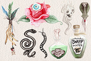 Watercolor Voodoo Collection, an Illustration by Dapper Dudell (Thumbnail 4 of 5)