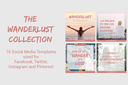Social Media Templates | Wanderlust, a Social Media Template by Design Me Lovely (Thumbnail 1 of 4)
