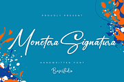Monetera Signatura, a Handwritten Font by Basnistudio (Thumbnail 1 of 11)