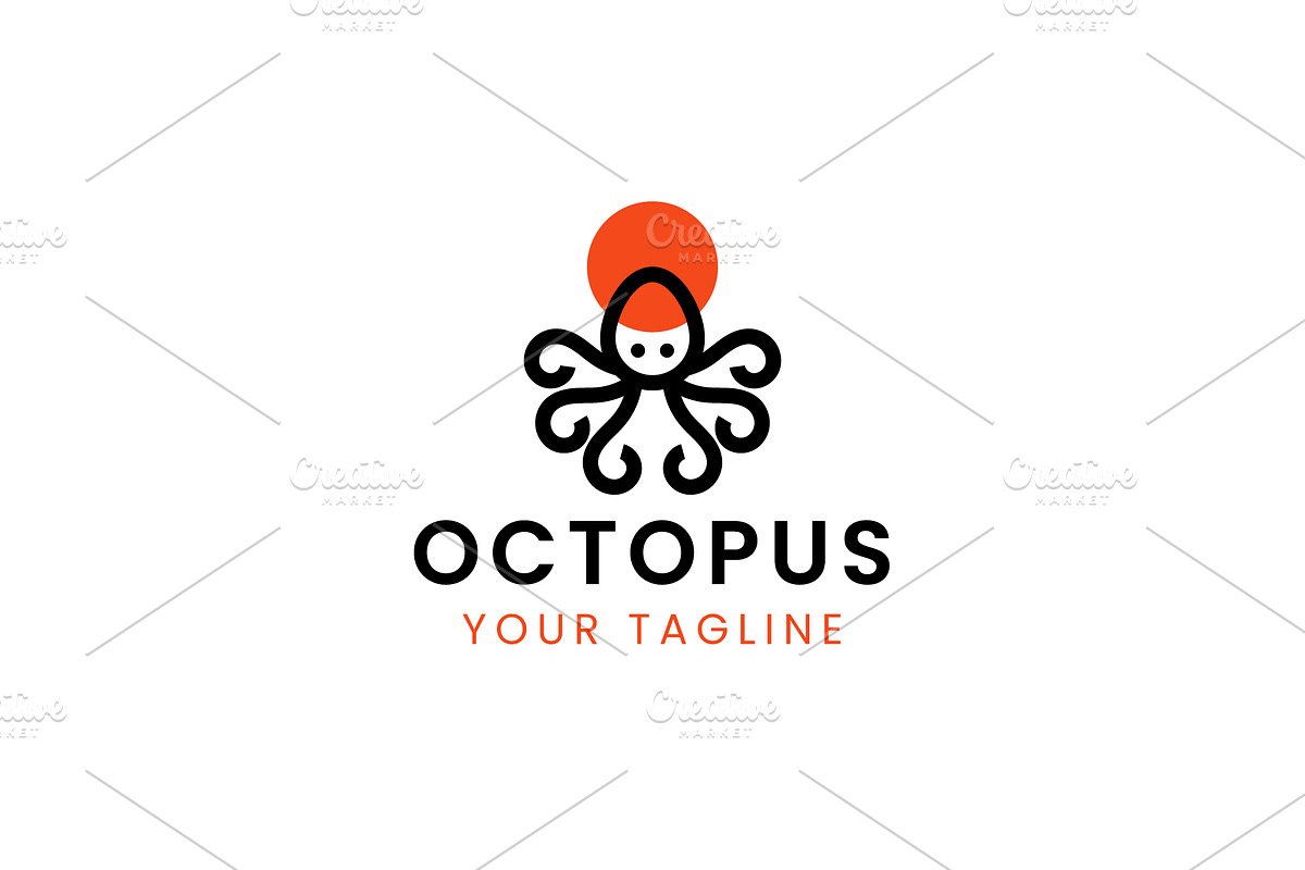 Octopus logo icon illustration, a Branding & Logo Template by Dyn Studio