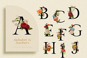 Vintage Floral Alphabet Flower Set, a Decorative Illustration by Veris Studio (Thumbnail 9 of 15)