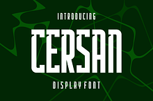 Cersan - Modern Display Font