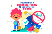 10 Plastic Bag Free Day Illustration, an Object Illustration by denayunebgt (Thumbnail 1 of 4)
