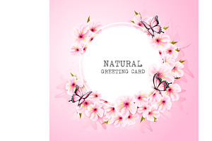 Spring Nature Background With Flower